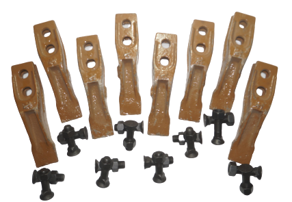 FRONT BUCKET TOOTH KIT LOADER BUCKET+FASTNERS-JCB 3DX-335/Y1459A