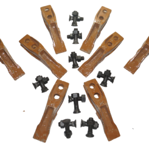 FRONT BUCKET TOOTH KIT LOADER BUCKET+FASTNERS-JCB 3DX-335/Y1459A