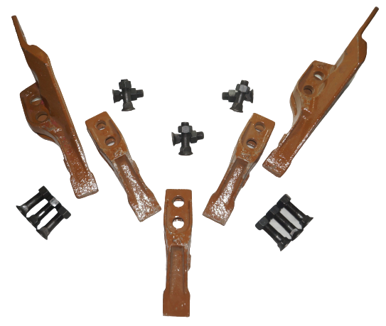 BACKHOE BUCKET KIT DF CUTTER KIT + FASTNERS-JCB 3DX-550/42065A Same as 335/y1548