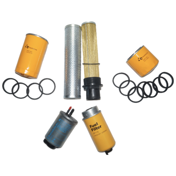 FILTER KIT FOR JCB 3DX (1000 HRS), OEM Part No 400/N7762, AFT Brand , AFT Part No For JCB 3DX