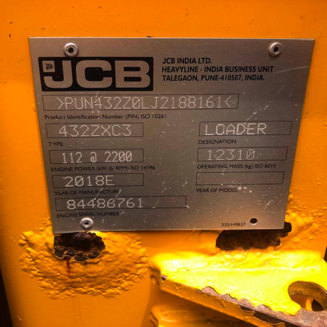 JCB 432ZX | YantraLive